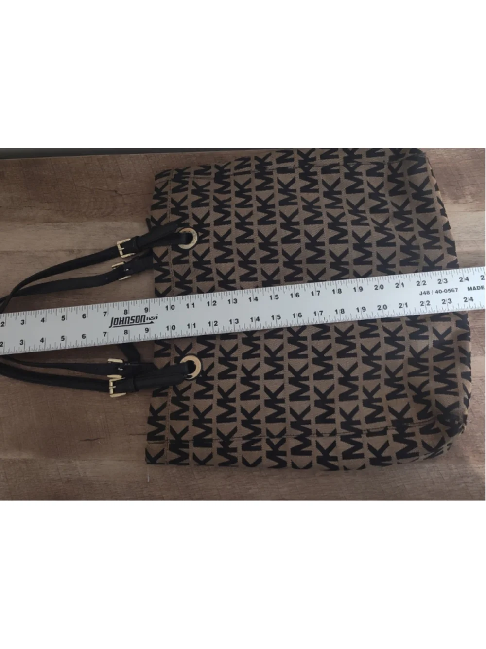 Women's Michael Kors Tote Bag One Size Beige and Black
